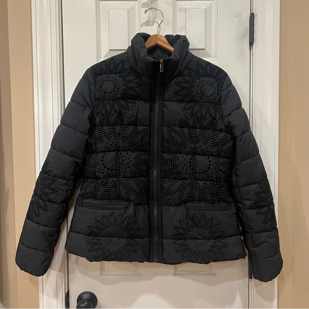 Desigual Komoderi Coat Black Puffer Parka Jacket Women’s 46